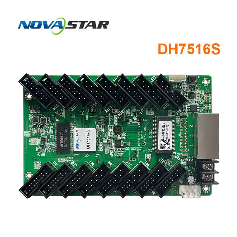 Novastar-LED Display receber cartão, DH7508-S DH7512-S DH7516-S Display Control System Card, síncrono 128x256 pixels, 8 * interface HUB75E