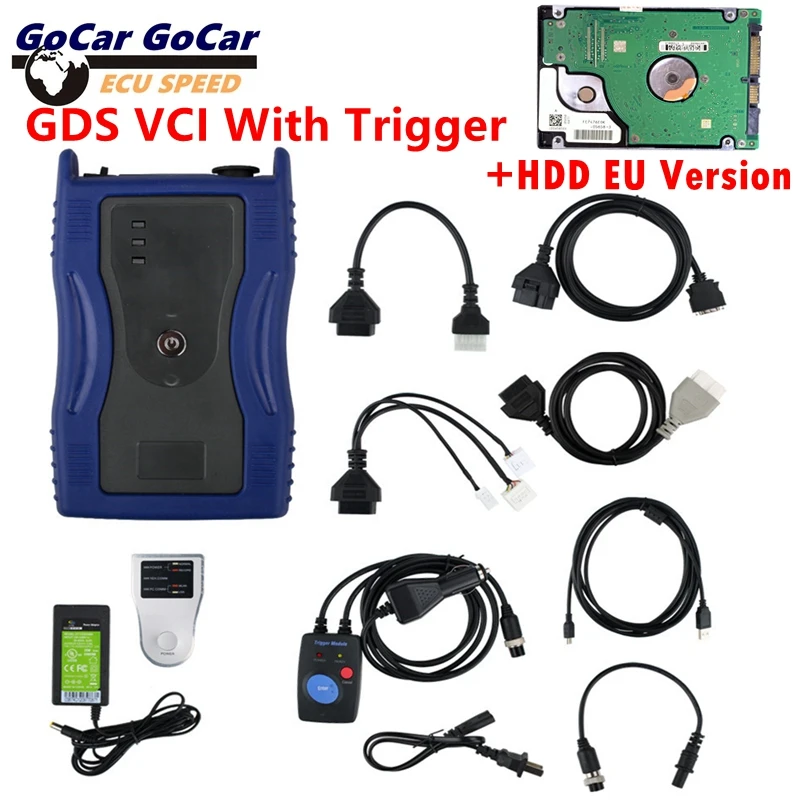 Professionelle GDS VCI Für KIA Für Hyundai Auto Diagnose Werkzeug GDS VCI Mit Trigger Modul Interface OBD2 Scanner Werkzeug