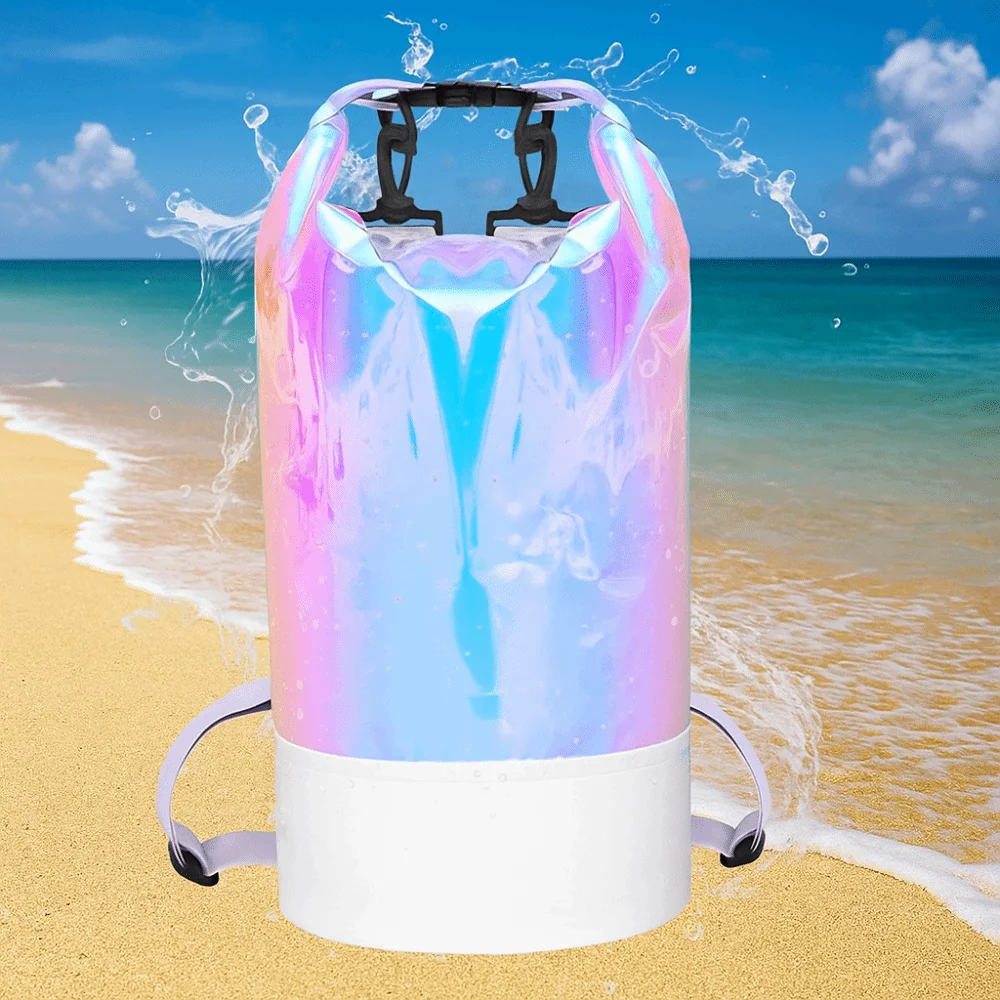 10L/20L Waterproof Dry Bag Large-Capacity with Shoulder Straps Swimming Bucket Bag Waterproof Backpack Lightweight