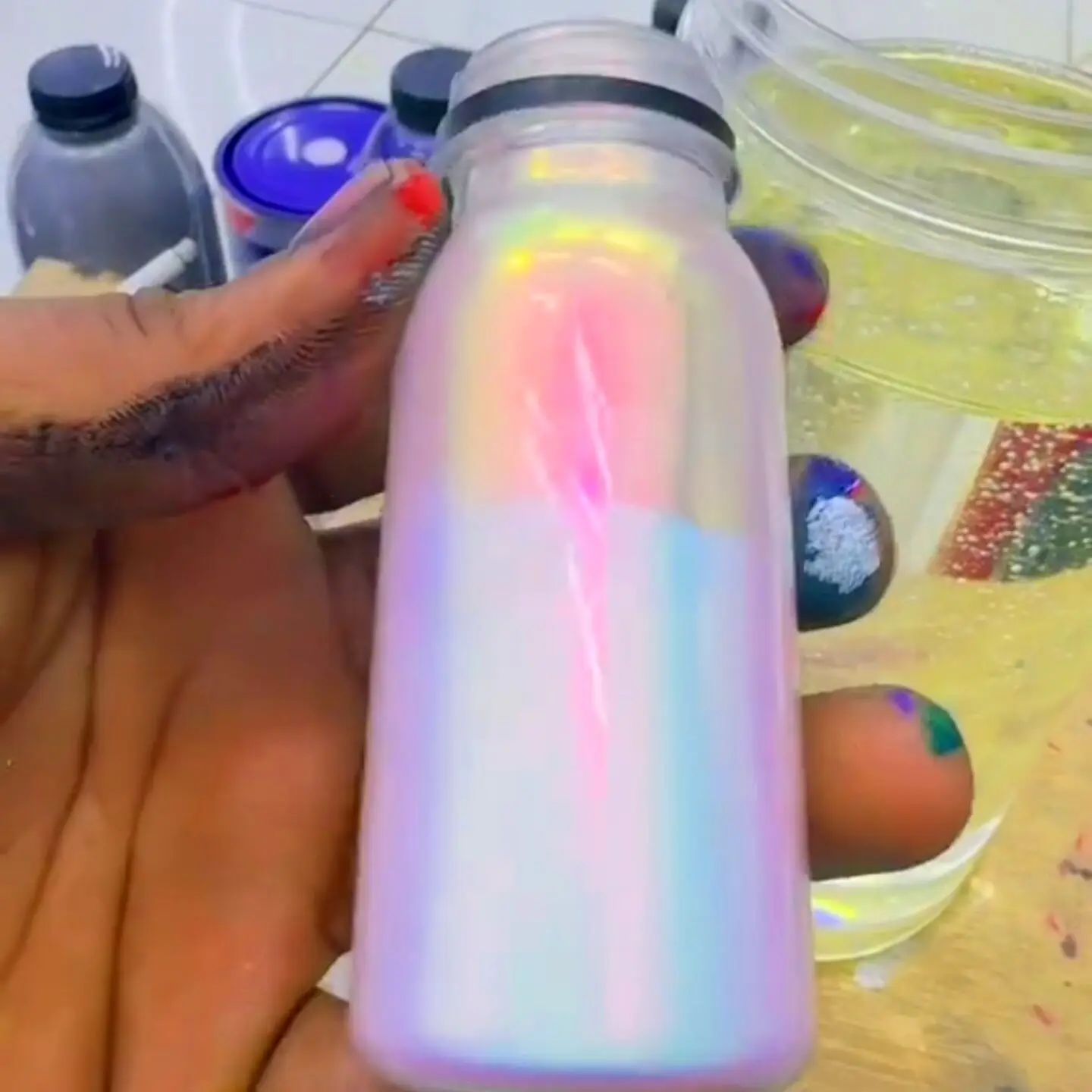 Super Opal Rainbow White Chameleon Pigment Powder Chromaflair Colorshift Hypershift for Epoxy Resin Craft Art 105