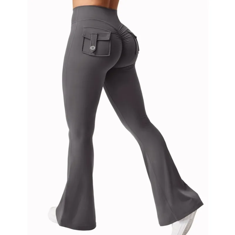 Pantalon de yoga taille haute avec poche, leggings de course, pantalon de sport, conception à haute commande, mode européenne et américaine