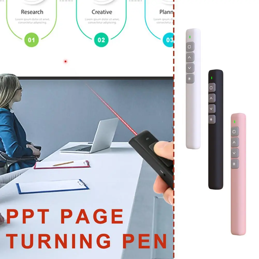 New Whiteboard Remote Control Pen PPT Page Turner Multimedia Electronic Infrared Page Turner for Speech Teacher Presenter X6X9