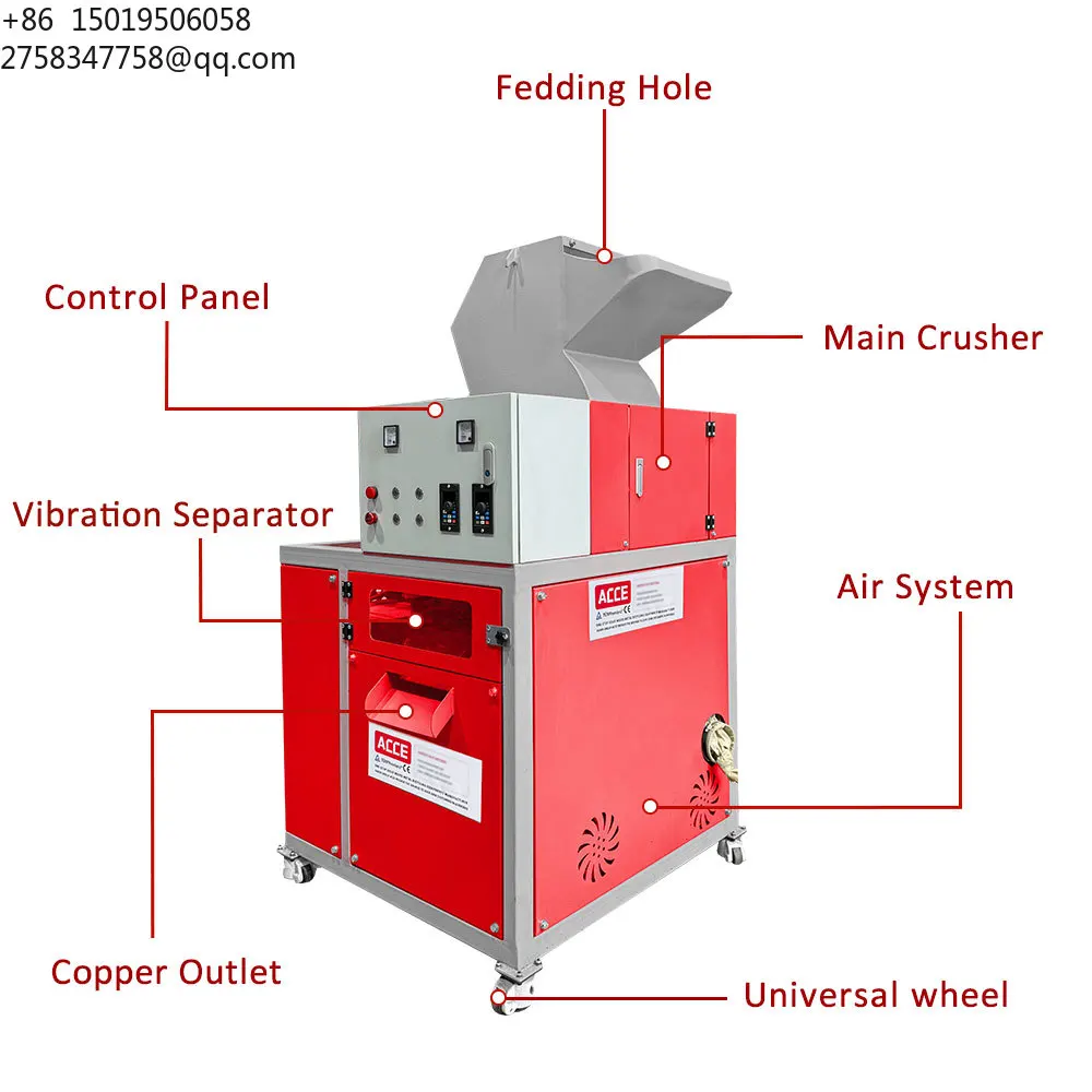 New Advanced Technology Copper Cable Recycling Machine Wire Granulator Machine Cable Granulating Machine