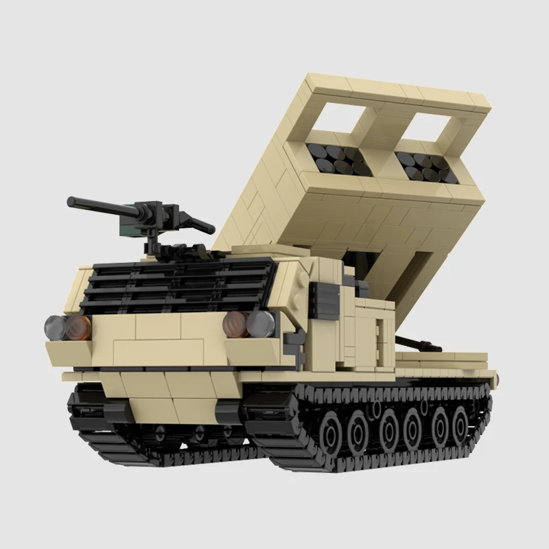 670 pièces de briques de construction modulaires pour véhicule blindé M270 MLRS MOC, jouet éducatif créatif DIY, cadeau d'anniversaire