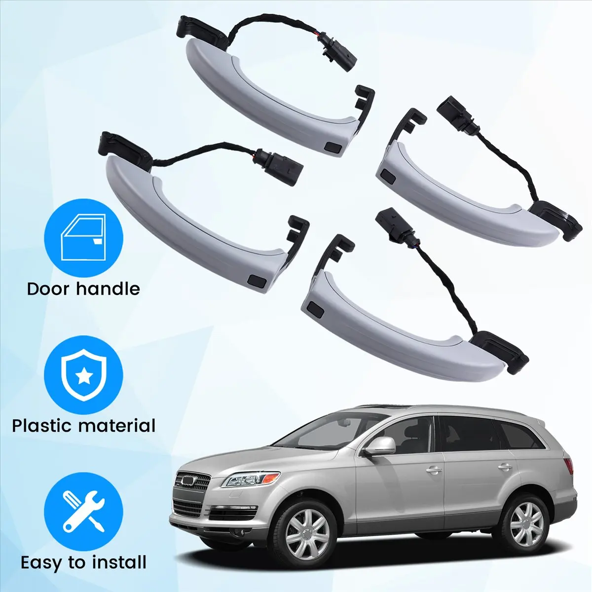 #97U (Grey)Car Sensor Exterior Door Handle Grey 4L0837205A 4L0837205B,Automotive Parts & Accessories view 4