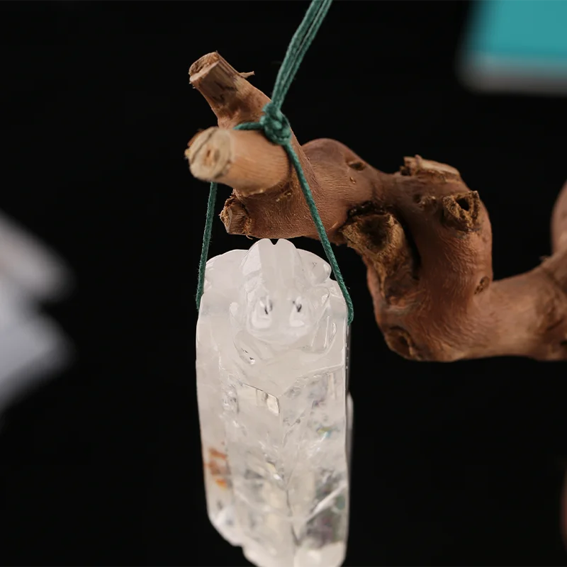 B&F Handmade White Quartz Stone Pendants, Genuine Natural stones beads, Unique Stones for jewelry & DIY Earring Beads