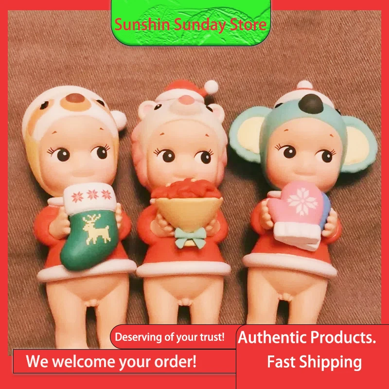 

Аутентичные хрустальные шары на рождественскую тематику Sonny Angel, модные игрушки в глухой коробке с изображением коалы, ягуара, ежа, ленивца и оленя