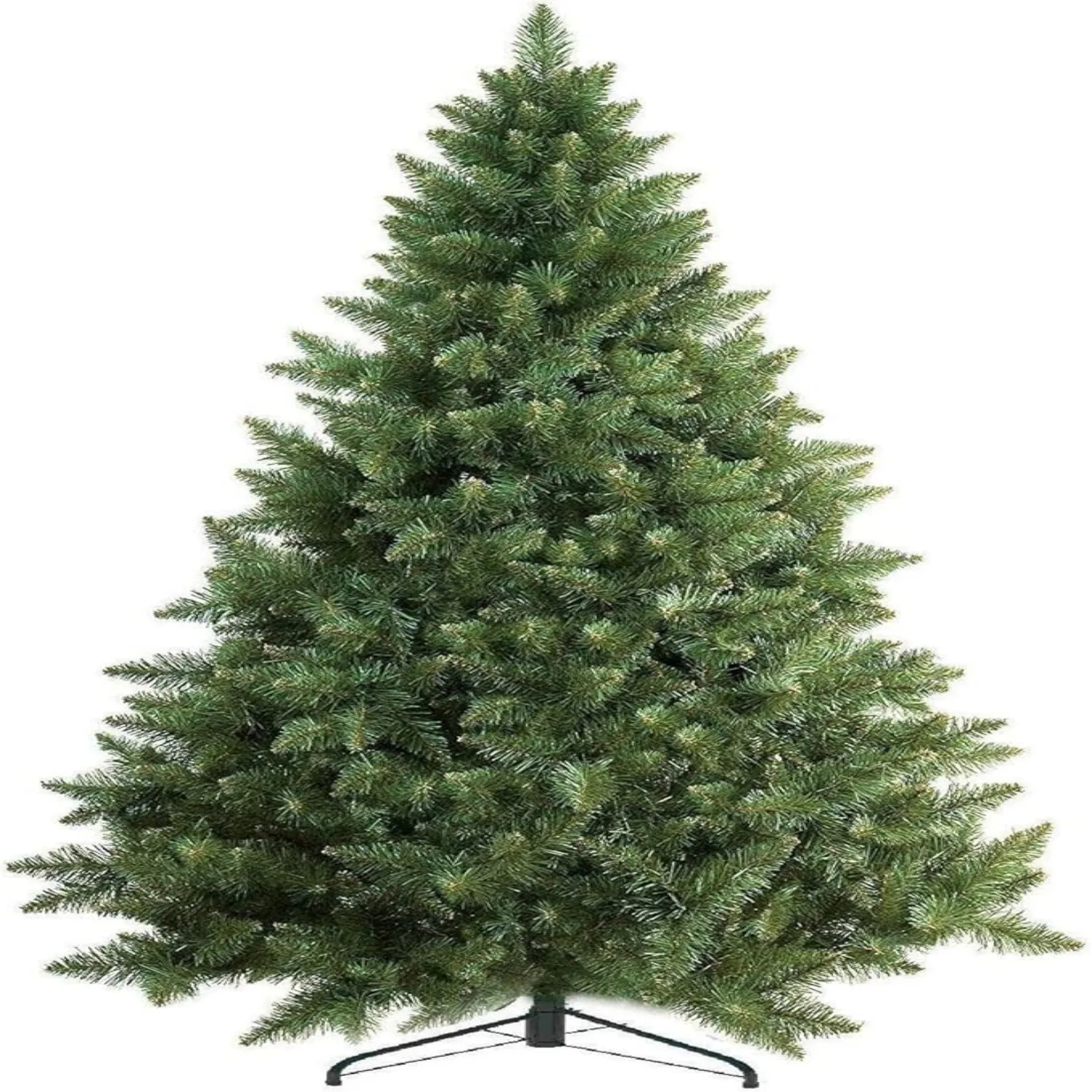 Premium 6Ft Christmas Tree with 1200 Tips for Fullness - Artificial Canadian Fir Full Bodied Christmas Tree 6ft with Metal Stand