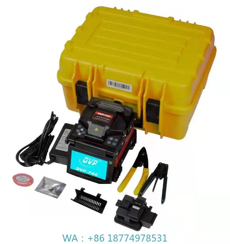 

DVP740 Fiber Fusion Splicer, Complete FTTH FTTX Fiber Optic Tools and Equipment Kit for Optical Cable Splicing