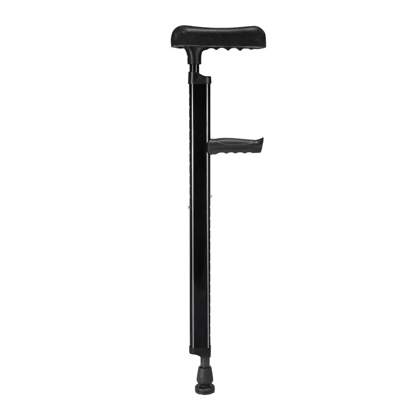 adjustable aluminum walking cane elbow crutch with LED Light