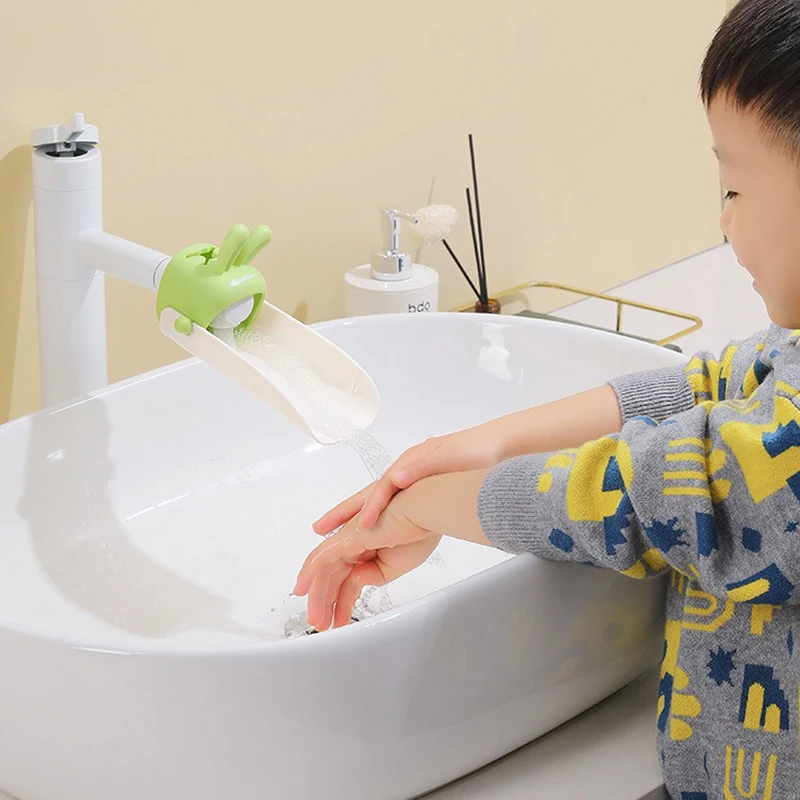Cartoon Faucet Extender Convenient Device Cute Sink Faucet Extender Rabbit Splash-proof Baby Hand-washing Faucet