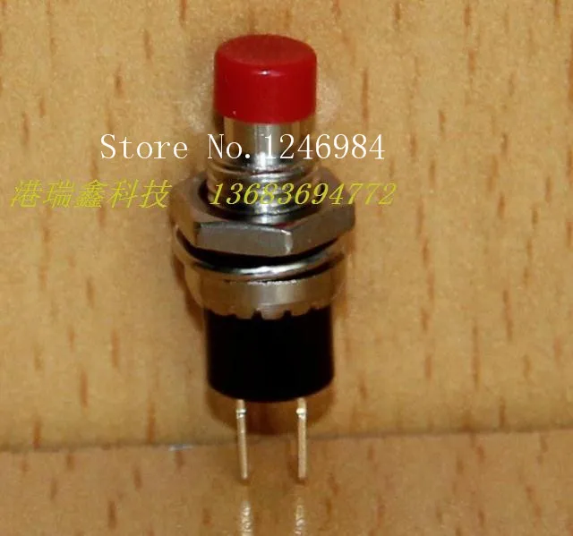 [SA]HIGHLY  M7 electronic switch button switch normally open red round button to reset NO NC  PB101 A--5PCS/LOT