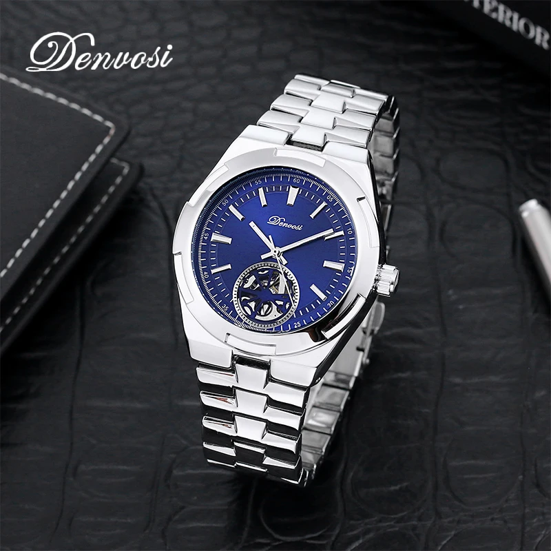 Denvosi Luxury business leisure glow-in-the-dark men\'s waterproof automatic mechanical watch