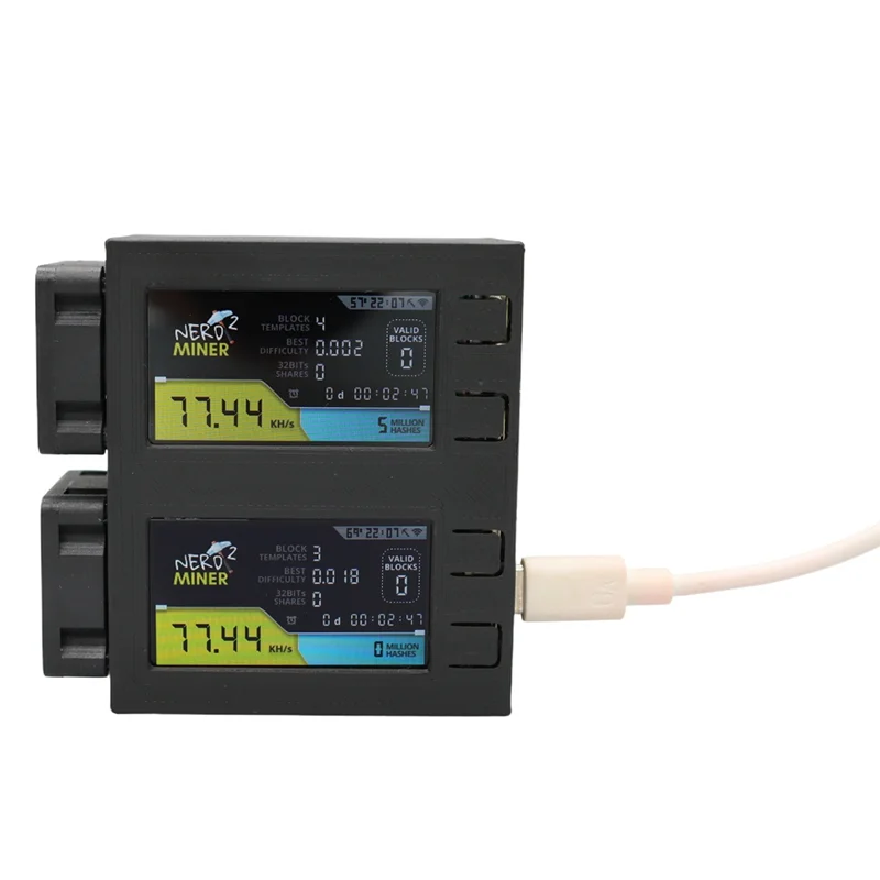 Nerdminer V2 BTC ソロ宝くじ Nerd Miner 78KH+78KH 暗号ビットコインマイナーソロマイニングマシン-POS