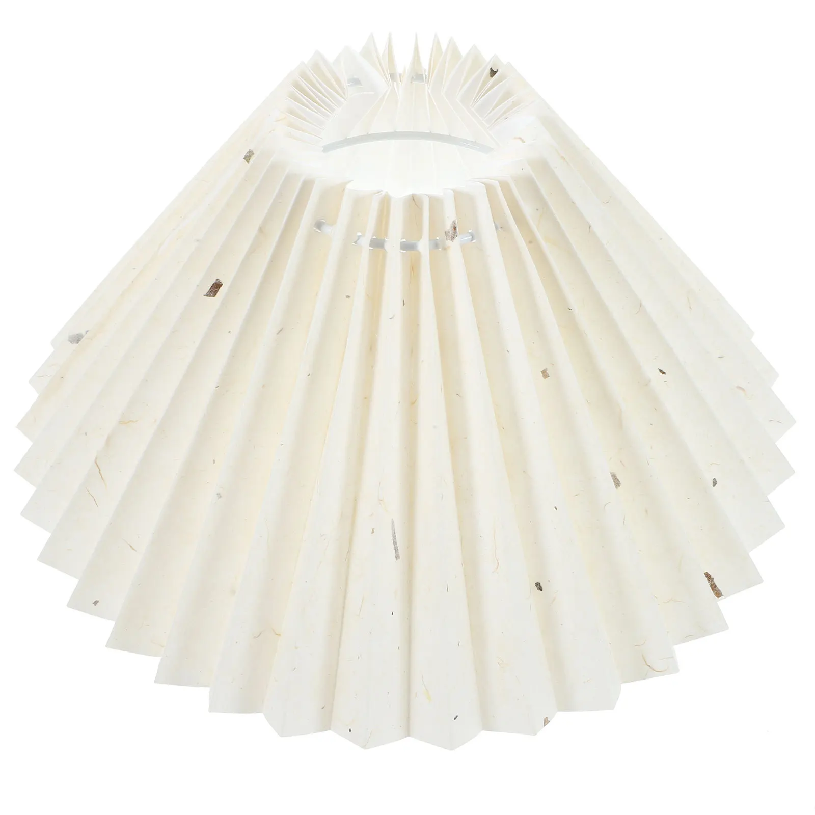 

Маленький плиссированный круглый абажур для настольной лампы, современный тканевый чехол, защита от пыли, простая установка для прикроватного освещения гостиной