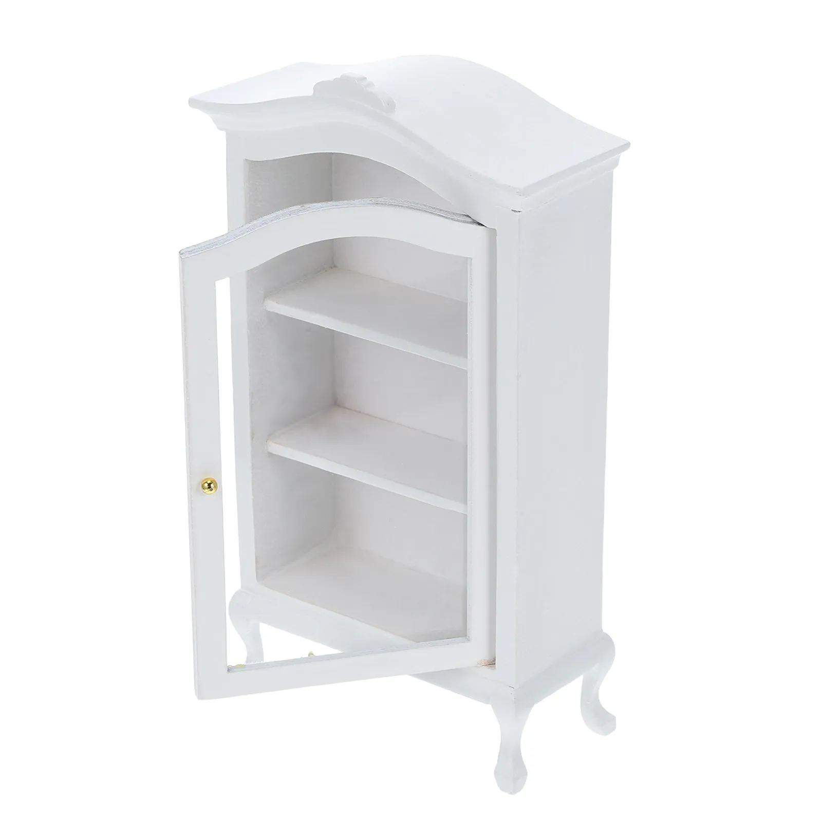 Wood Miniature Cabinet for Mini House Layout Creative Sideboard Bookcase Decoration Artistic Kids Home Adornment Simulation