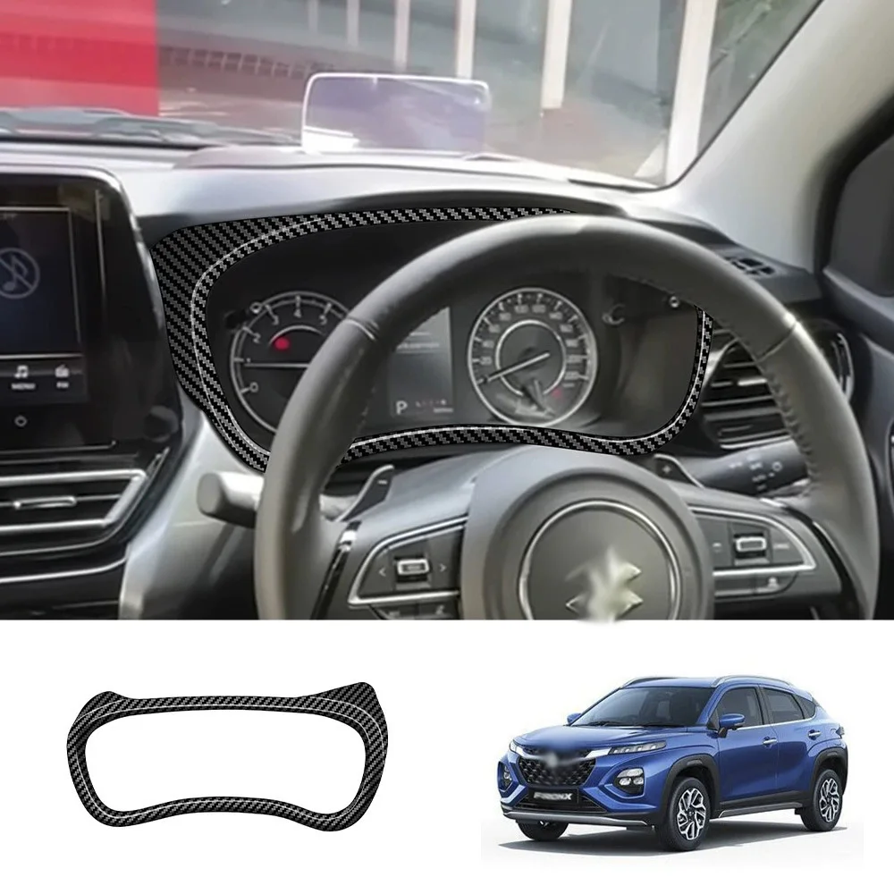 RHD For Suzuki Fronx WDB3S WEB3S 2025 2026 ABS Carbon Fiber Dashboard Car Instrument meter Panel Cover Trim Sticker Car Styling