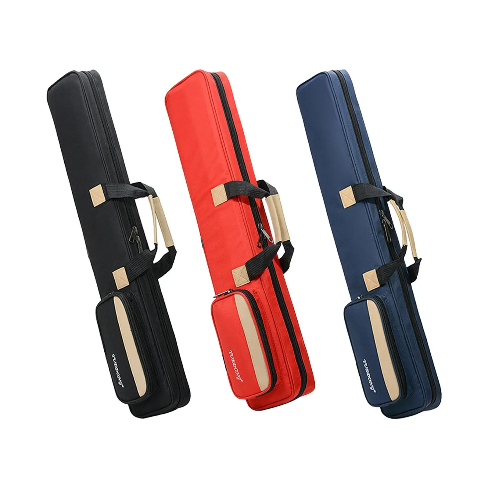 Billiard Pool Cue Stick Case 1/2 Snooker Pool Cue Bag Anti Scratch Wear Resistant Protective Pouch Compact 7 Holes Cue Case 3x4