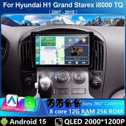 Android 15 For Hyundai H1 Grand Starex i8000 TQ 2007-2015 5G Car Radio CarPlay Multimedia Player Autoradio Navigation GPS 360
