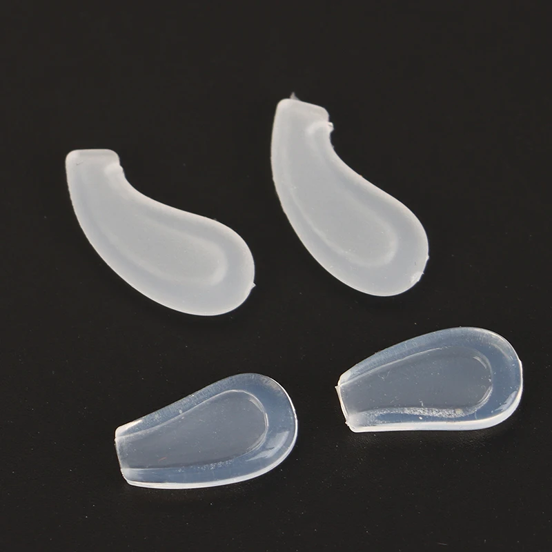 10pairs Silicone Eyeglasses Glasses Nose Pads Optical Frame Repair Accessory Part Push In Insert