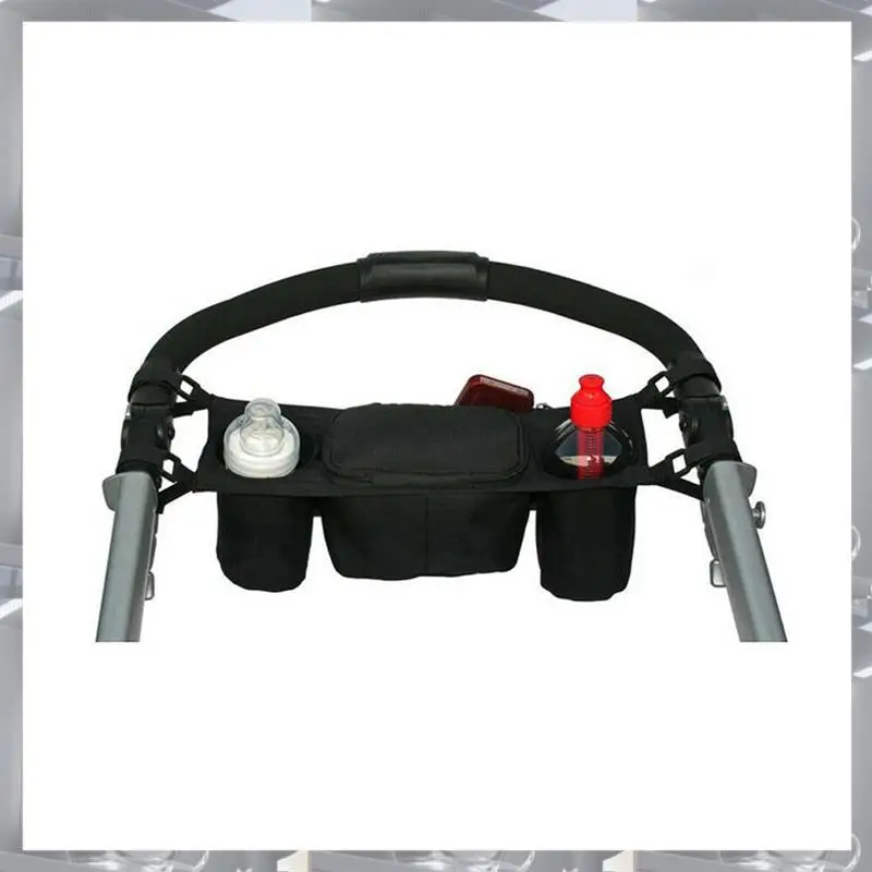 

A84F-2X Pram Baby Holder Storage Cup Pushchair Bottle Stroller Buggy Bag Organizer