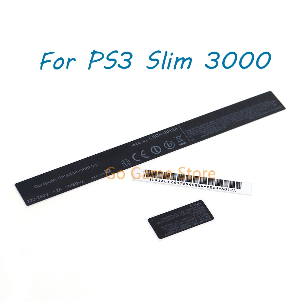 플레이스테이션 3 용 바코드 도장, 플레이스테이션 3, PS3, 슬림 3000, 3012A 케이스, 쉘 라벨 스티커, 60 세트, 3 in 1