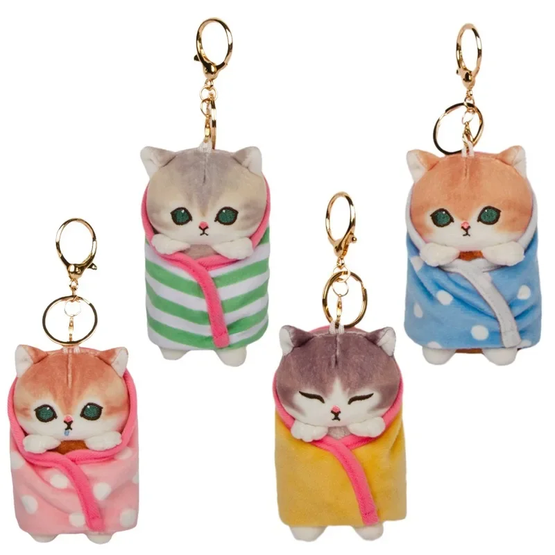 10CM Anime Sleep Mofusand Cat Plush Toy Bag Decoration Pendant Kawaii Stuffed Plushie Soft Doll Key Chain Birthday Gift