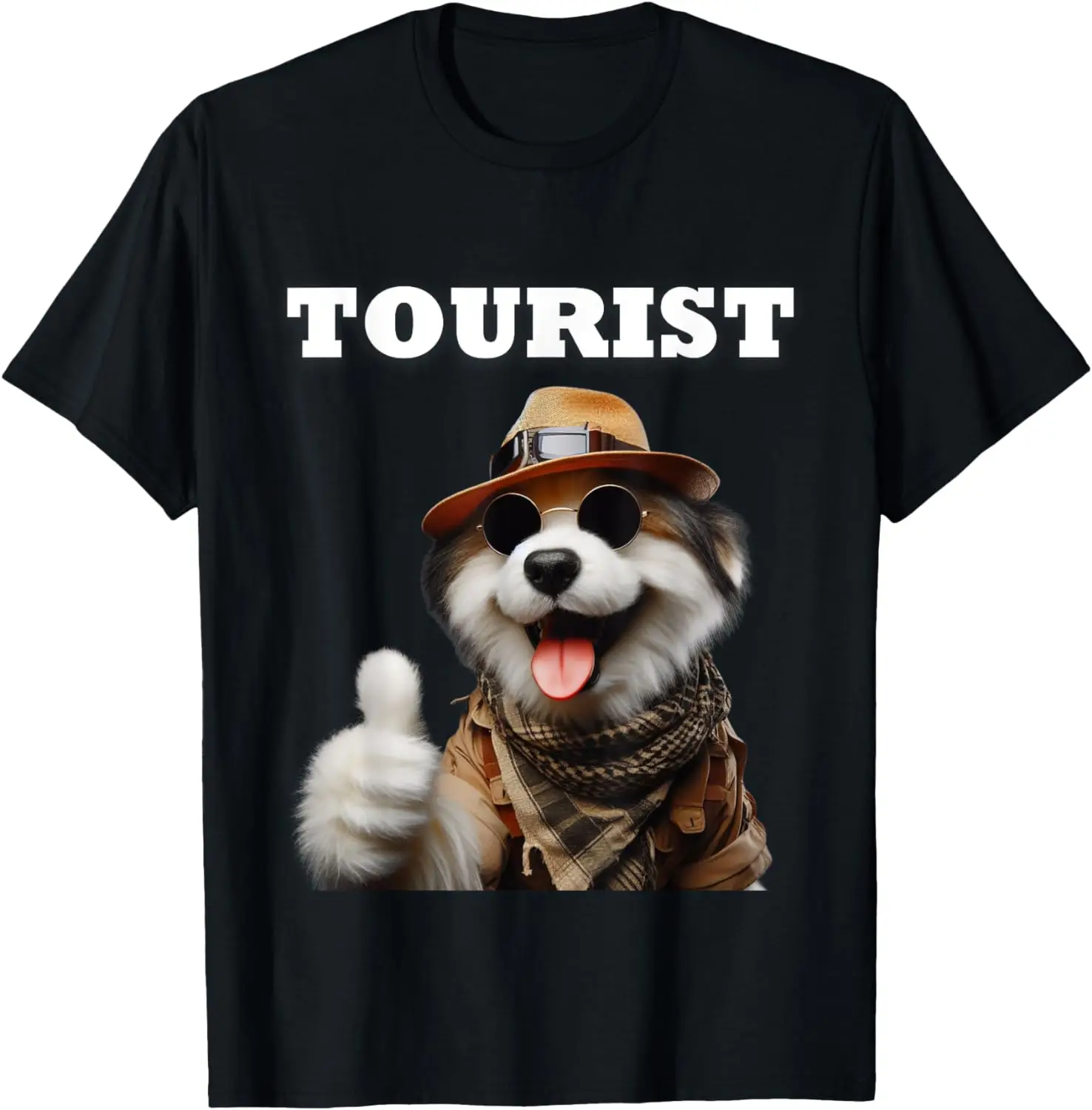 

Tourist Dog Family Men Women Boys Girls Child Kids Adults T-Shirt