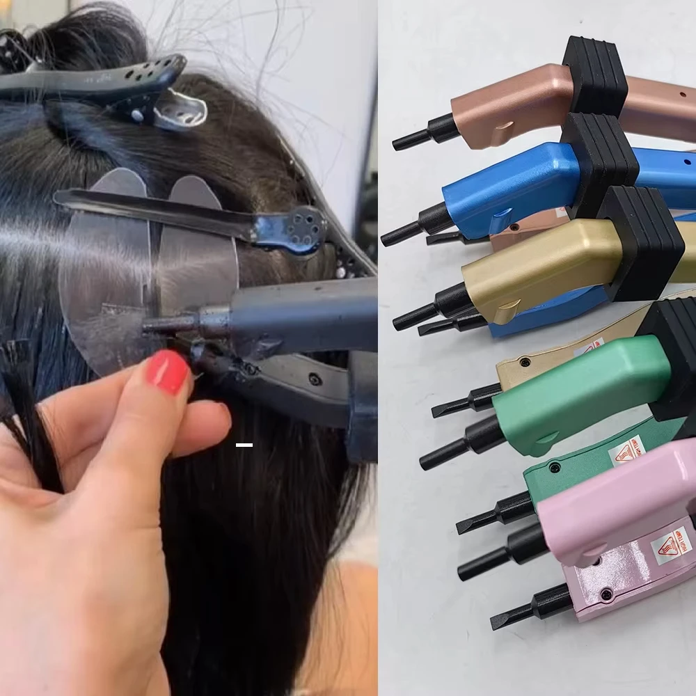 Malaika Invisiable Hair Bonding Keratin Fusion Tool Mega ITips Hair Connector Adjustable K Tip Hair Extension Iron