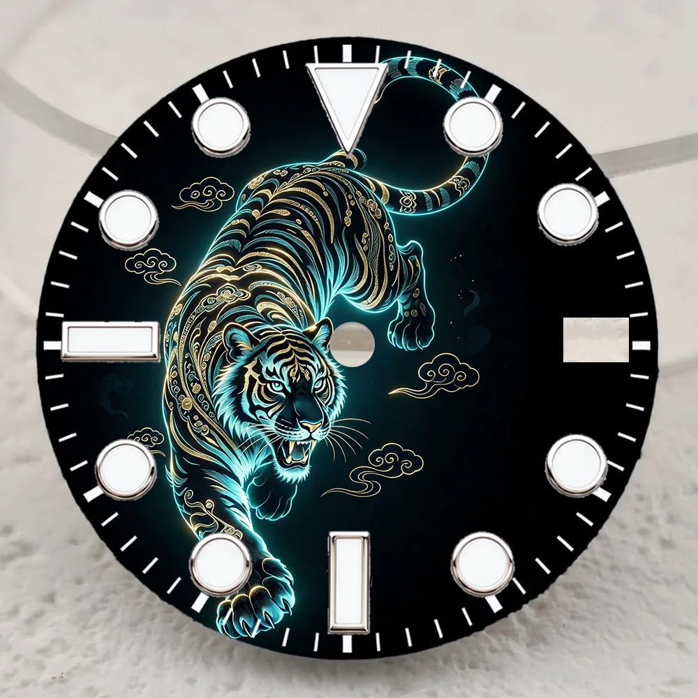 NH35 Dial 28.5mm Dial 3D Print Creative Color Series DialHigh-Quality Watch Dial Suitable For NH35/NH36 Movement Watch Accessory