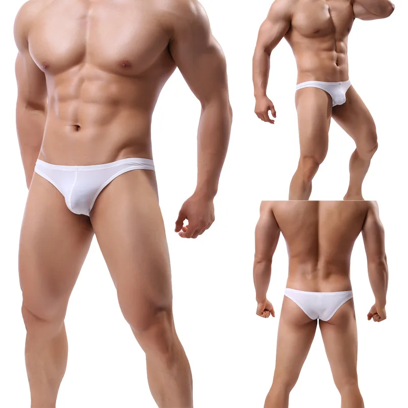 Sexy Mens Ultra Low Waist Swimwear  Swim Briefs Summer Male