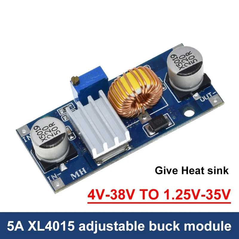 Originele 5A DC naar DC CC CV Lithiumbatterij Step down Oplaadbord Led Power Converter Lithiumlader Step Down Module XL4015