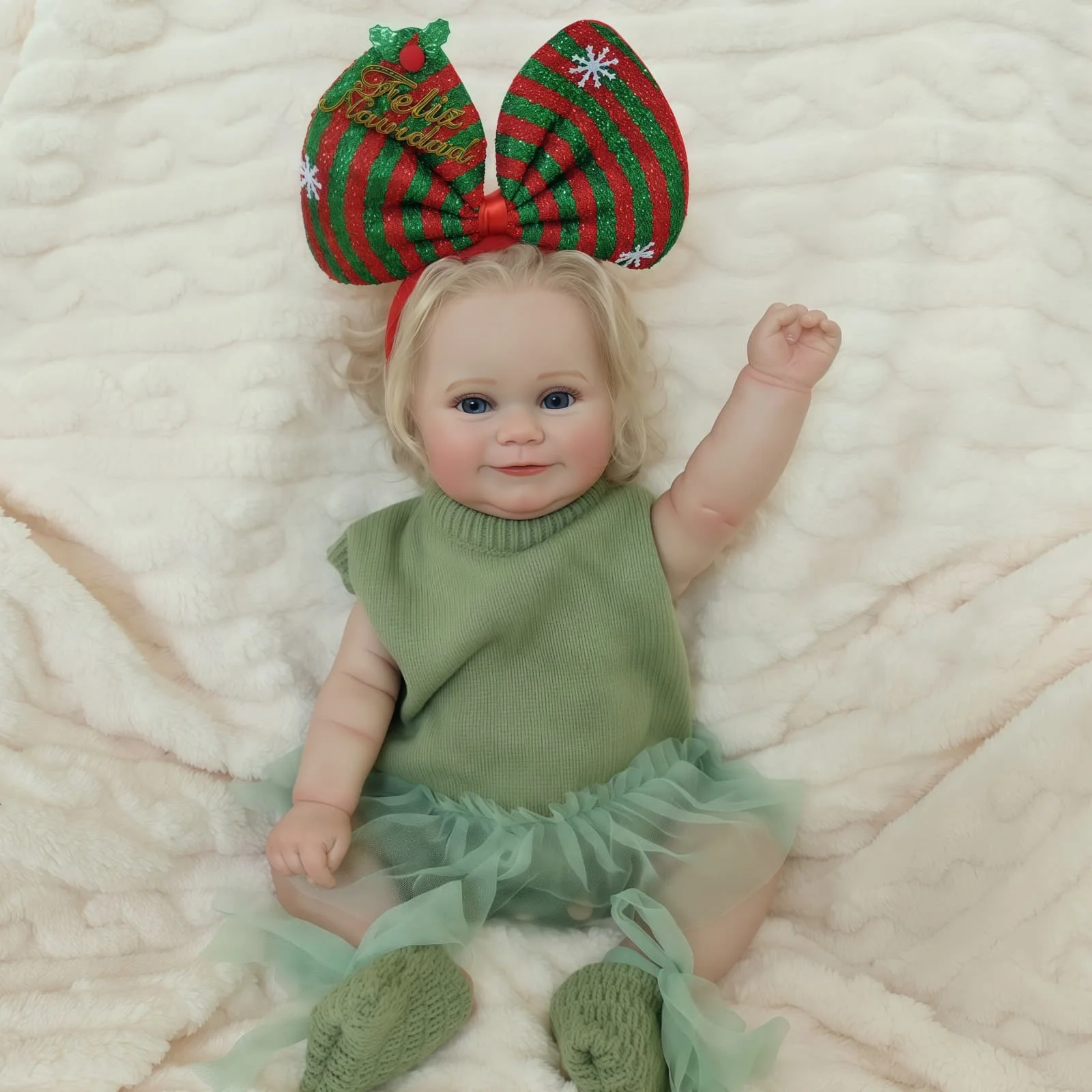 

Реалистичная кукла Reborn для маленьких девочек 20 дюймов/50 см — силиконовый виниловый корпус с ручной росписью всего тела — подарок на день рождения/Рождественский подарок