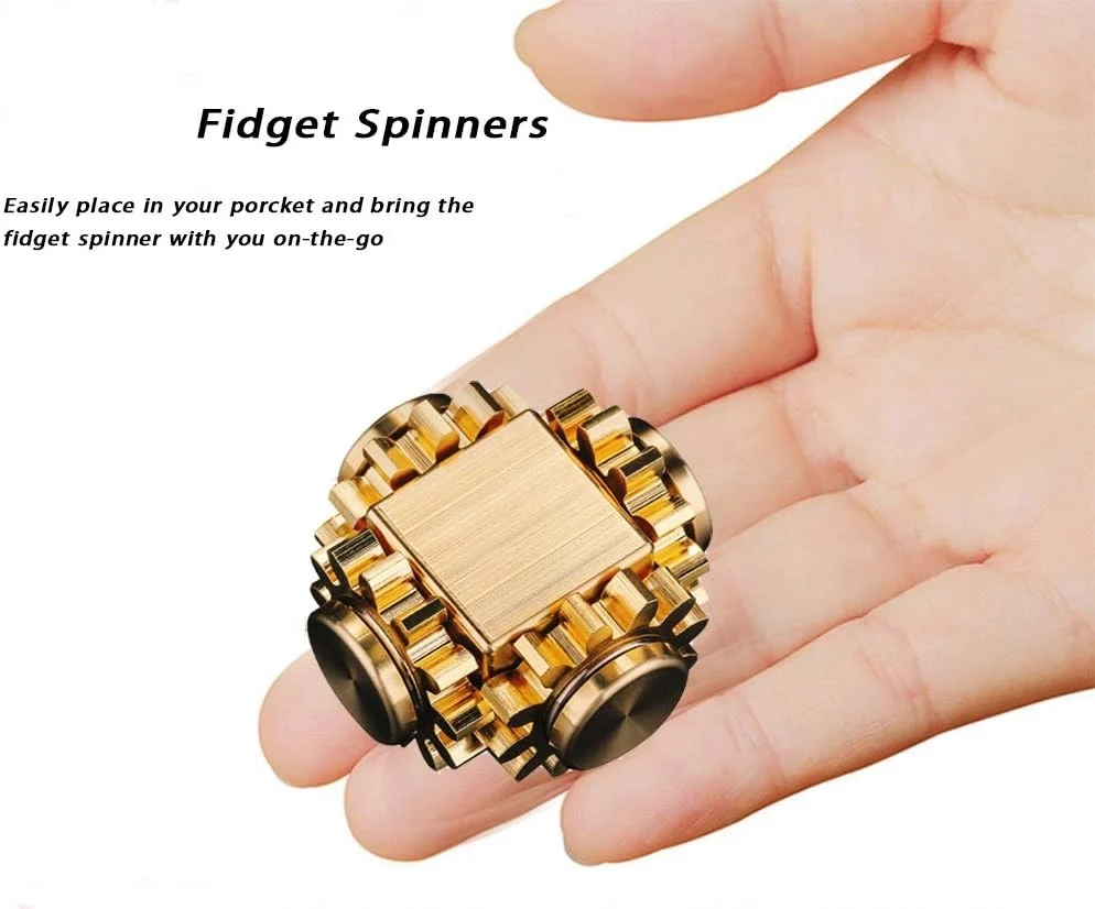 โลหะ Fidget Spinner ของเล่น, EDC Fidgeting Antistress ความวิตกกังวลป้องกันความเครียดบรรเทาของเล่น Hand Spinners สําหรับเด็กผู้ใหญ่ออทิสติก ADHD