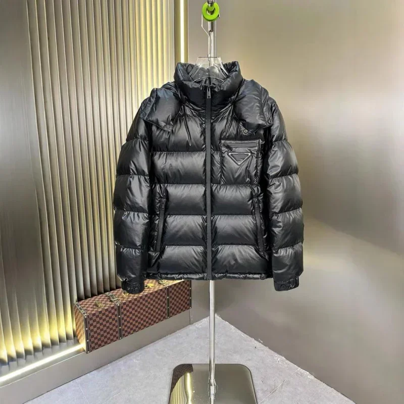 Pre * a winter heren wit ganzendons jack warm slim fit met capuchon puffer jack mannelijke casual hoge kwaliteit thermische overjas