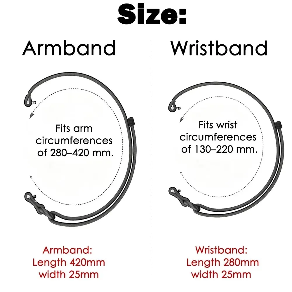 Premium Nylon Biceps Arm/Wristband for Garmin CIRQA Smart Band Strap Fitness Tracker Strap for Garmin CIRQA Smart Band Accessory gallery 3