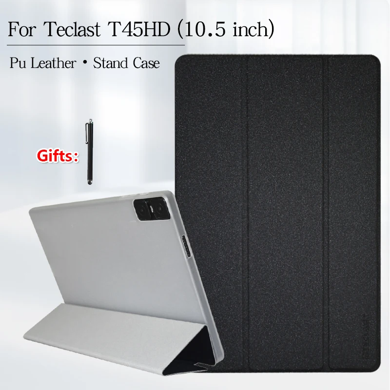 

Case For Teclast T45HD 10.5Inch Tablet,Newest TPU Soft Shell Fold Stand Cover For T45HD+ Stylus Pen