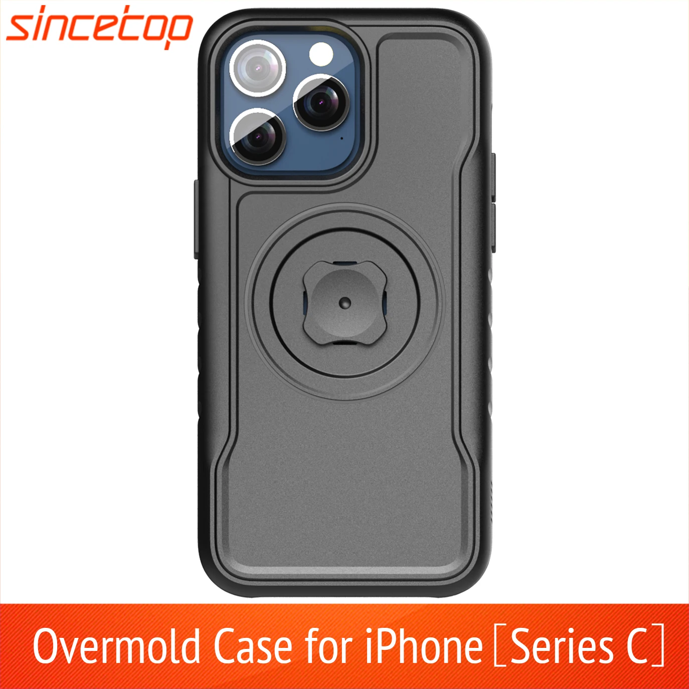 

Shockproof Case for iphone 14Pro Max /15Pro Max Quick Mount Overmold Case with Adapter for sincetop series C Gen 1/2 Mount