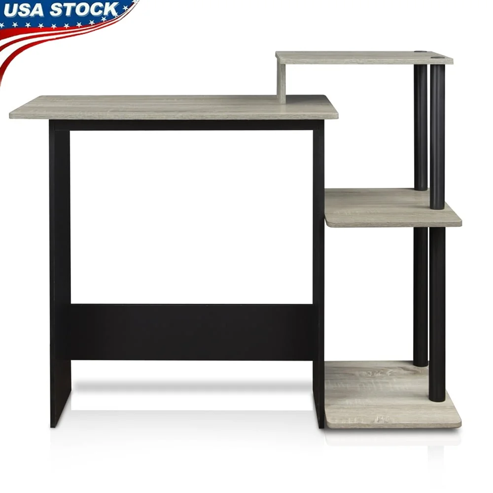 

Efficient Home Space Saving Laptop Desk with CPU Storage Shelf E1 Grade Composite Wood and Durable PVC Tubes Apartments