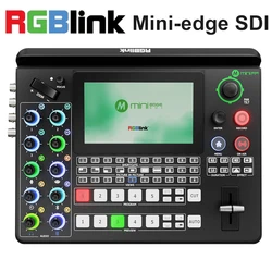 Rgblink mini-edge SDI 10 Channel All-in-One Video Mixer Switcher 5.5 inch HD Screen For Live Streaming Broadcast
