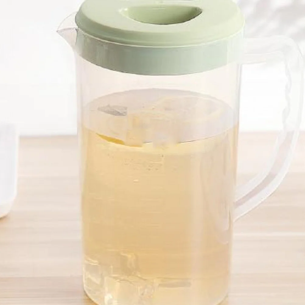 

Large Capacity Plastic Water Pitcher Cold Resistant Food Safe Heat Resistant Beverage Jug for Home Party Tea Juice Green