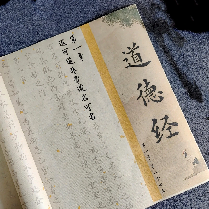 Tao Te Ching 81 Chapters Small Script Calligraphy Copybook Long Scroll Tracing Xuan Paper Chinese Brush Set For Adult Beginners