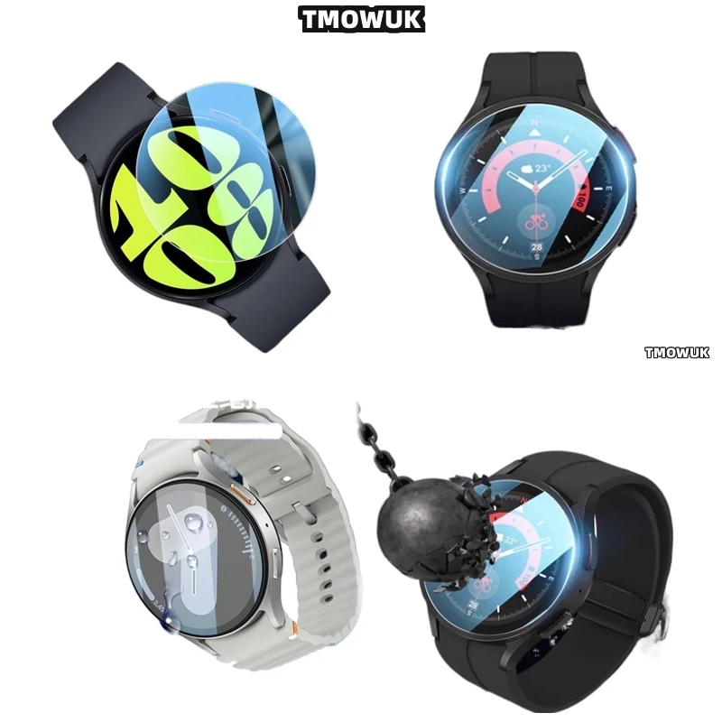 

For Samsung Galaxy Watch6 Classic 40mm Watch7 Ultra FE 47 44 43mm Tempered Glass Screen Protector Anti-Slip & Ultra-Thin