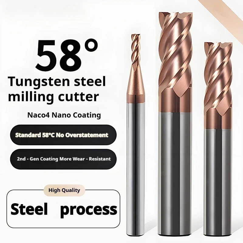 

4flute straight shank D4 D6 D10 D12 D14 D16 D20 50-100L milling cutter router bit for CNC mill Carbide Tungsten Steel end mill