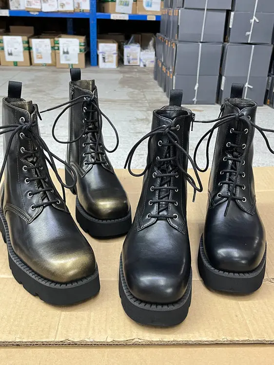 

Comfortable Trendy ort Boots with Laces Thi Sole Versatile Casual Faion Boots for Daily Wear And Outdoor Activities