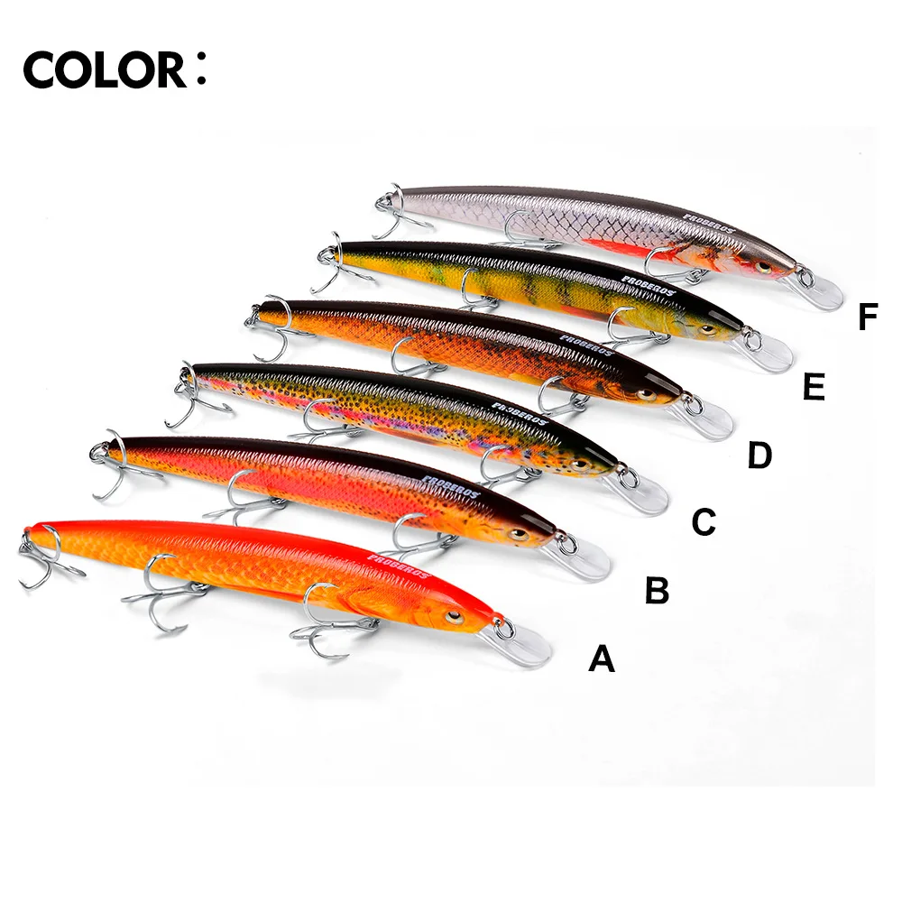 15cm/18g Fresh Water Floating Wobble Flyer Minnow Fishing Lure Hard Bait Saltwater ABS Plastic For Seabass Lure Configuration