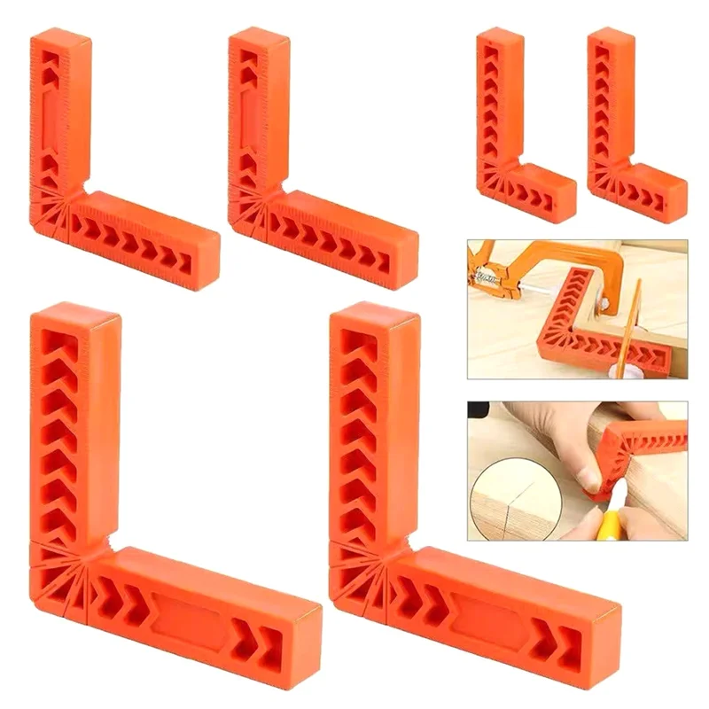 

ABGH-3PCS Right-Angle Positioning Ruler 90 Degree Angle Ruler Carpenter's Marking Auxiliary Tool L-Type Fixed Tool Locator