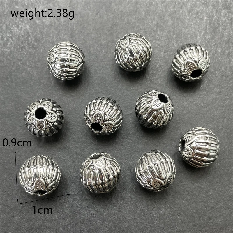 Perforated Spacer Beads Lotus Moon Stars Flower Charm Production For Bracelet Necklace Connector Fashion Wholesale Accessories