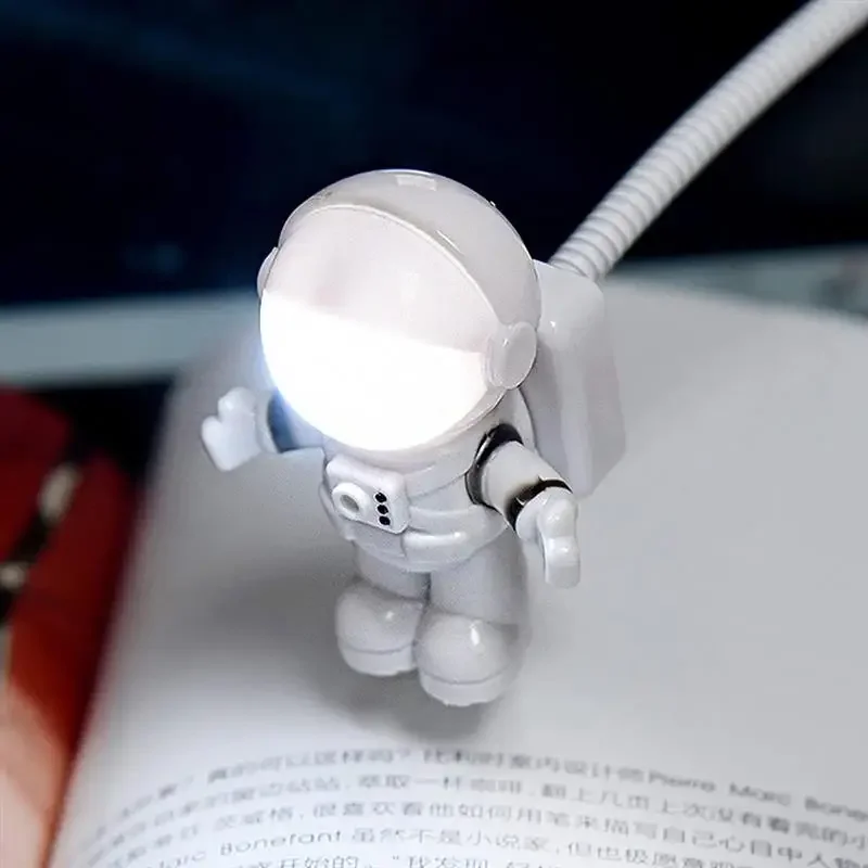 USB Night Light LED Astronaut Lamp Desk Lamp Flexible LED Nightlight 5V Reading Table Light Space Man Decoration Lamp For Laptop