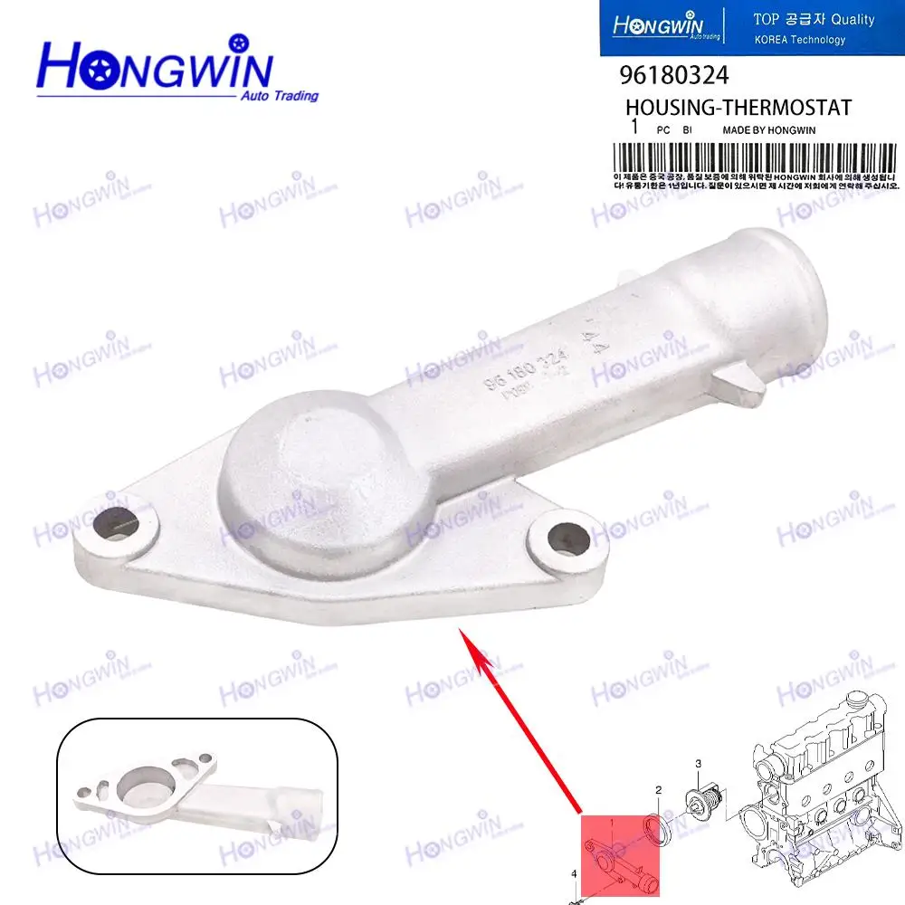 96180324 90234805 96143985 Carcaça do termostato do líquido refrigerante para CHEVROLET AVEO DAEWOO LANOS NEXIA PETROL TACUMA